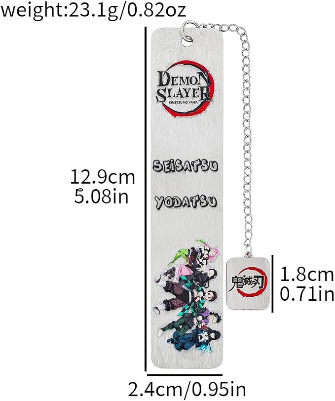 Demon Kamado Bookmark Page Mark, Anime Tanjiron Zenitsu Giyuu Kyoujurou Figure Hollowed-Out Metal Book Mark Reading Tool, Stationery Gifts for Reading Lovers Bookworm (4pcs)