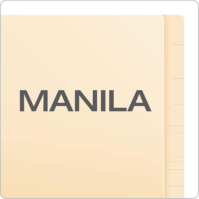 Pendaflex Manila End-Tab Fastener Folders, Letter Size, 2 Fasteners, Manila, Straight Cut, 50/BX (H10U13) (Pack of 5)