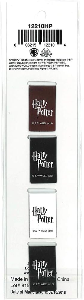 Ata-Boy Harry Potter Assortment #1 Set of 4 1" Magnetic Page-Top Bookmarks
