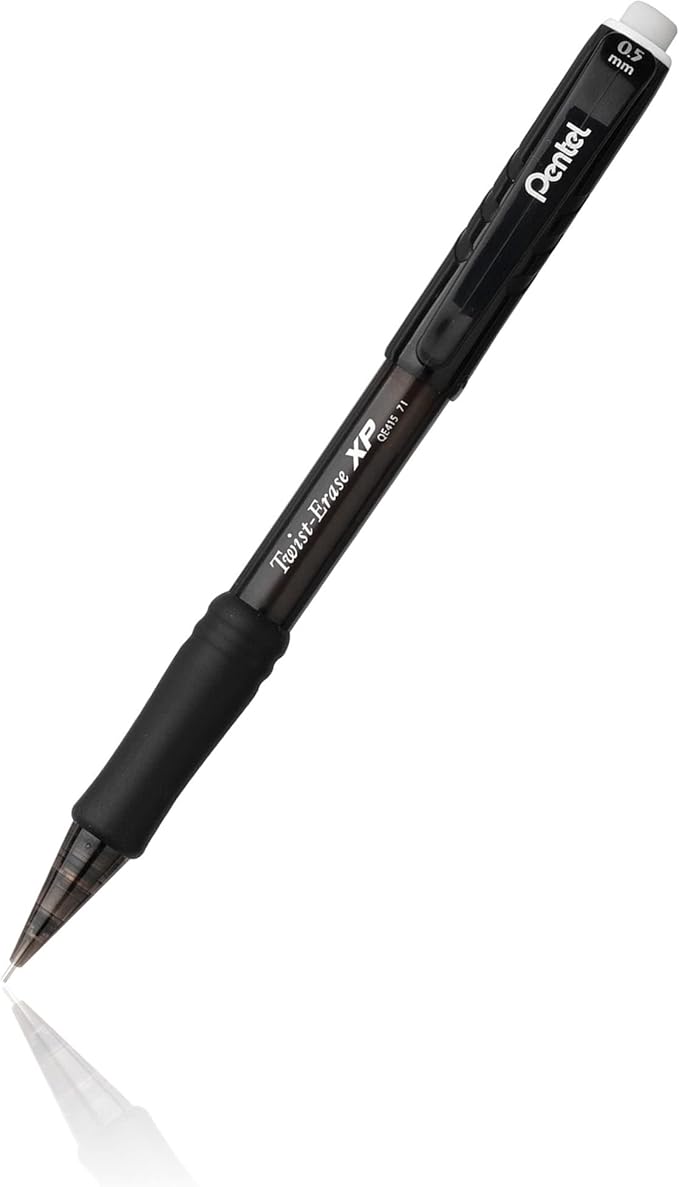 Pentel® Twist-Erase® Express Mechanical Pencil, 0.7 mm, Black Barrel - Pack Of 12