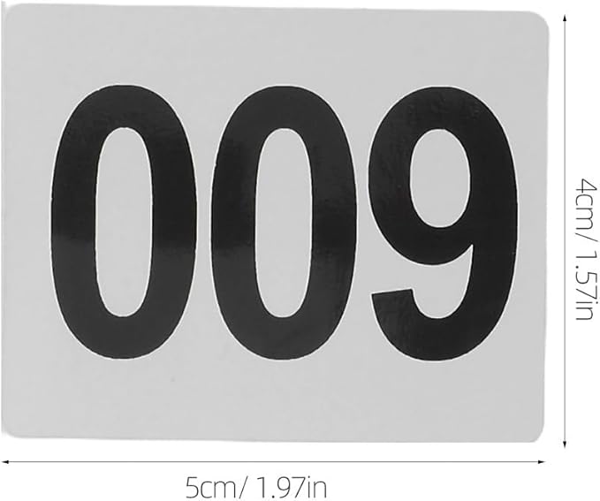 FUOYLOO 1 Roll 001-1000 Inventory Number Sticker Labels Self Adhesive Labels Consecutive Number Stickers for Indoor, Outdoor, Storage, Classification, Supplies