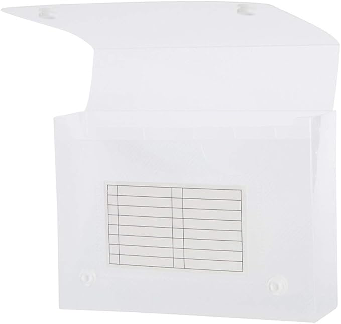 Filexec Products, Universial Case, 4"x6", 5-Tabs Removable, Clear, Pack of 12 (50603-20223)