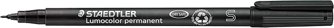 STAEDTLER Lumocolor Permanent Universal Pen: Set of 8 Permanent Markers, Assorted Colors, Superfine Felt Tip 0.4mm - Multi Surface, Quick Dry, Smudge-Proof, & Waterproof - For Home, School, & Office
