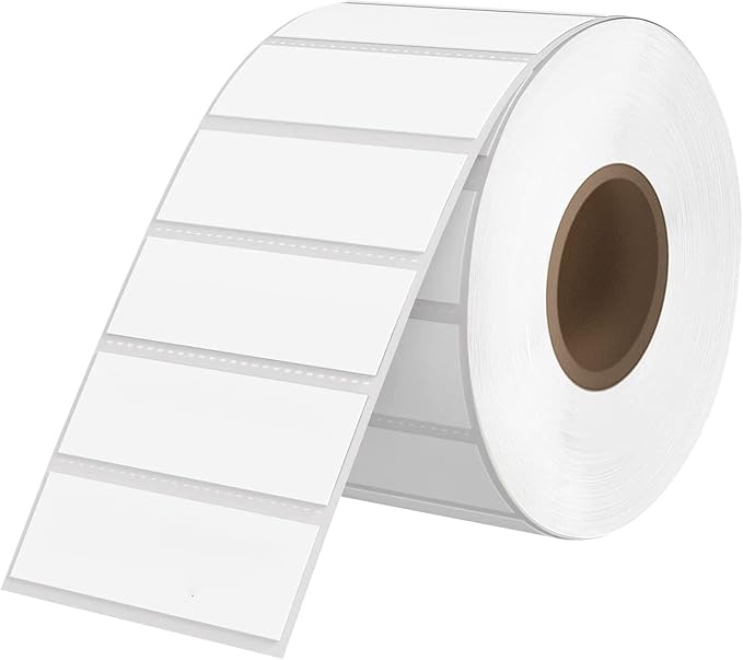 3" x 1" UPC Barcode & Address Thermal Sticker Labels Compatible with Thermal Label Printer Self-Adhesive Blank Sticker Labels (1000Pcs, White)