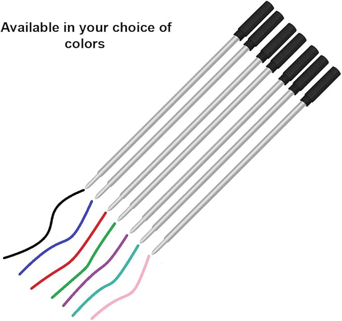 Pen Savings Ballpoint Pen Refills for Cross Pens, Medium Point 1.0mm, Frictionless Flow Smooth Writing, 10 Pack (Purple)