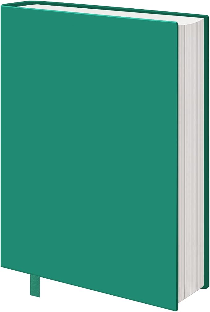 KICNIC DarkGreen Fabric Book Cover for Hardcover, 1 Pack, 6x9 Inch, Up to 8.5”x9.5”, Adjustable School Book Sleeve Protector for Teens, Stretchable Decorative Cloth Book Sox for Book Lovers