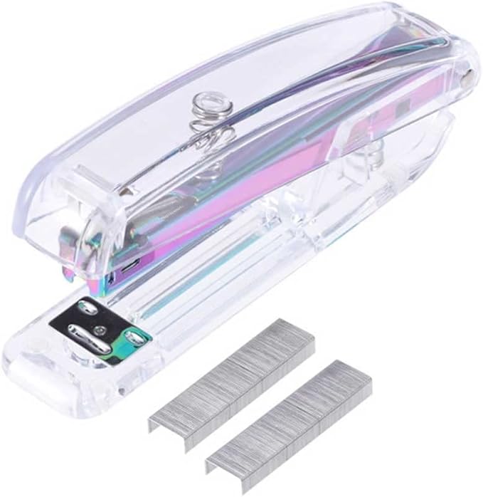 Desktop Stapler Classic Design Stapler Stapling Machine for Office School Home (1 Stapler + 1 Box Stapling Nail)