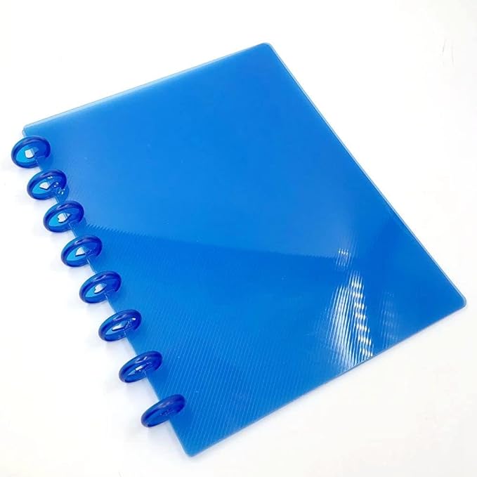 100pcs Planner Expander Discs 1.26Inch Book Binding Disc For Discbound Notebook Accessories Heart Binder Rings(Transparent Blue,1.26 inch/32 mm)
