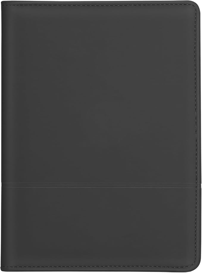 Padfolio/Portfolio Binder, Mini Padfolio Portfolio Binder 5 x 8 Legal Writing Pad, A5 Document Organizer Folder for Men Women,Classic Black.
