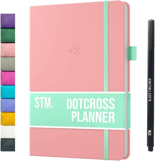 Daily Planner 2026 (Undated) | B5 Dotcross | Your All in One Day Organizer, At A Glance Weekly Agenda, Yearly Calendar Book | Planners for Personal, Professional, Academic & Work Goals and Schedule
