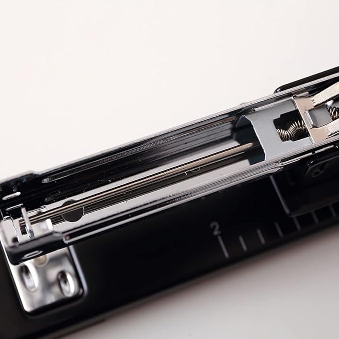 Desk Stapler Office Stapler Long Arm Stapler 20 Pages A3 Binding Stationery Built-in Ruler and Adjustable Locking Paper Guide for Office Or Desk School Supplies (Color : Silver)