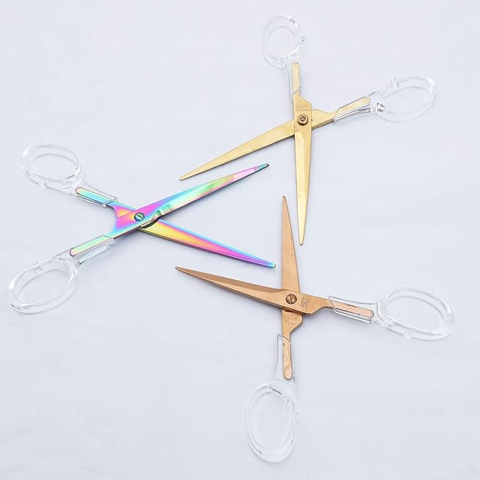 Yellow Gold Acrylic Scissors(7") by DS DRAYMOND STORY - Elegant Office Stationery Series - Thank You Gifts