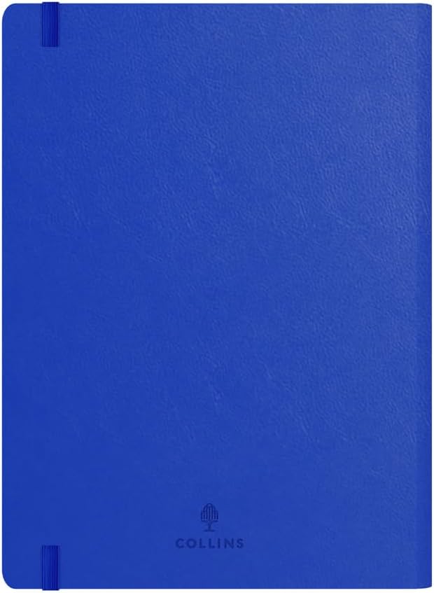Collins - Legacy - 2026 12 Month Calendar Year Planner, Day-To-Page with 1/2 Hourly Appointments Diary, A5 Hard Cover - Blue (CL51.60-26)