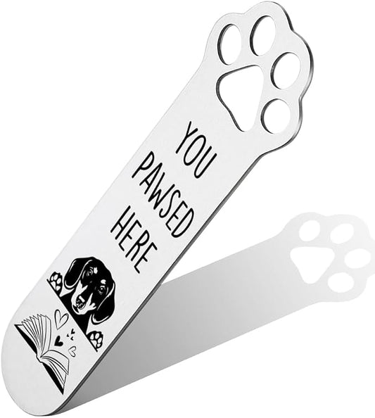 Dachshund Gifts, Dachshund Dog Bookmark for Dachshund Dog Lover Book Lovers Bookworm Bookish Nerd, Bookmark Dog Lover, Book Club Gifts for Reader Dog Owner Lover-DX120