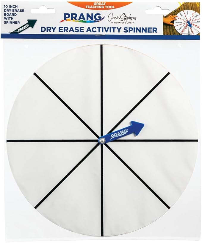 Prang Dry Erase Activity Spinner Board, 1 Ct, Cassie Stephens Art Teacher