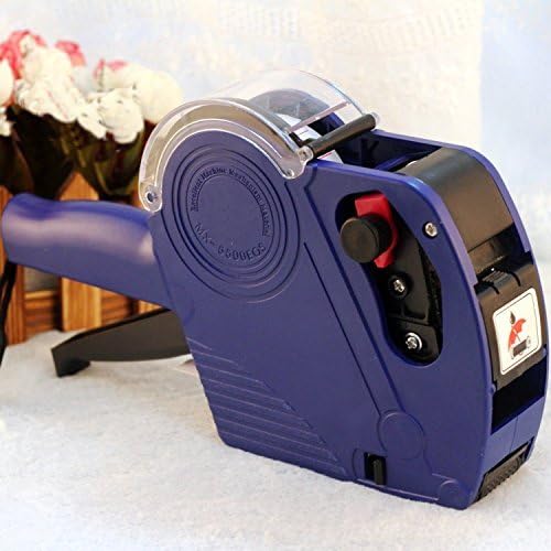 Kubert® MX5500 EOS 8 Digits Price Tag Gun Labeler Labeller Included Labels & Ink Refill for Offices & Markets Model: Office Supply Store (Blue)