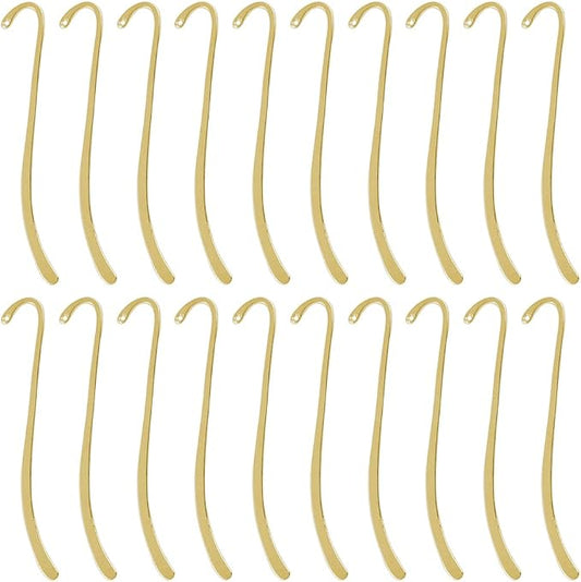 20Pcs Metal Bookmark Hairpin Beading Vintage Bookmark with Hook Alloy Retro Jewelry Making Charms for Crafting Adults Teachers Daily Reading Reading and Enthusiasts Gifts
