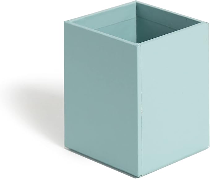 U Brands Paper Wrapped Desk Organization Set, Office Organization Supplies, Solid Teal, 4 Pieces