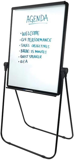 Staples Whiteboard/Flip Chart Easel, Black Frame