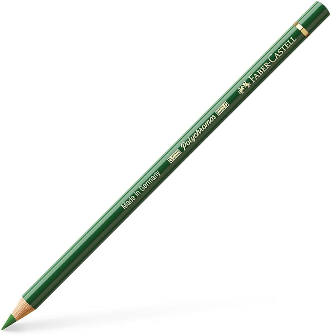 Faber-Castell Polychromos Artists' Single Pencil - Colour 167 Permanent Green Olive