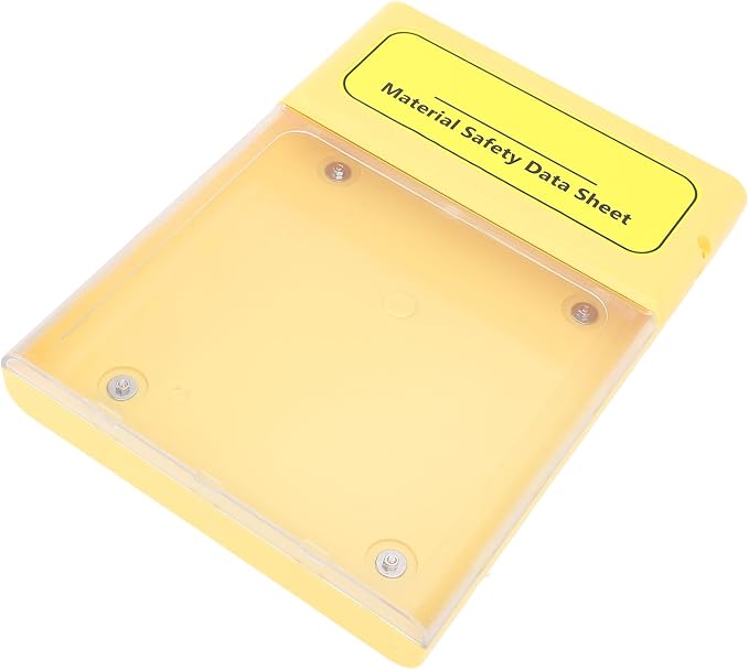 banapoy Visual Document Storage Box, Magnetic Wall Mount MSDS File Storage Box, Water Proof Outside Project Data Display Case, Safety Document Paper Holder