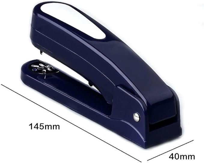 Desk Stapler Desktop Stapler Student Supplies Labor-Saving Multi-Function Gift Box of Staples Blue Suitable for Office Document Binding School Supplies (Color : Blue)