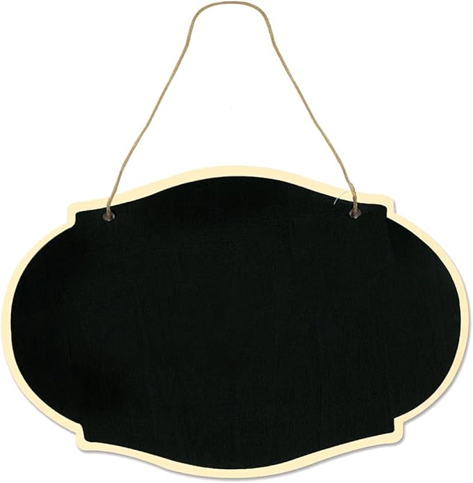 6 Pack Chalkboard Sign Blank Slate Menu Board for Kitchen Hanging Chalkboard Blank Wood Sign Wooden Signs Blank Hanging Chalkboard Sign Rustic Chalkboard Slate Chalkboard Blank Wooden Sign