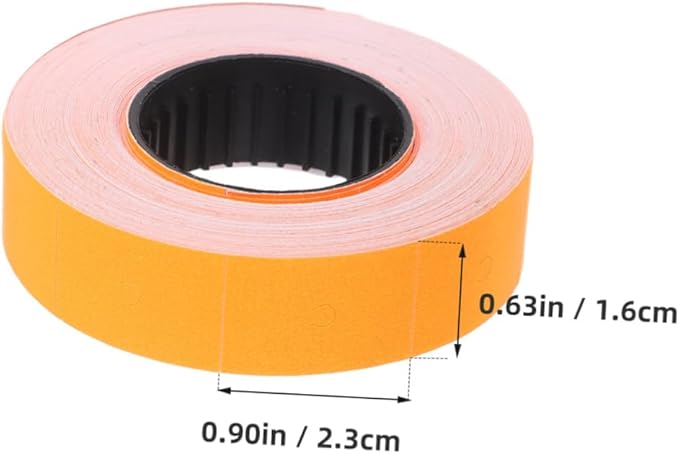 NUOBESTY 10rolls Supermarket Price Tag Paper Pricemarker Labeler Accessories Sticker Labels for Efficient Organization