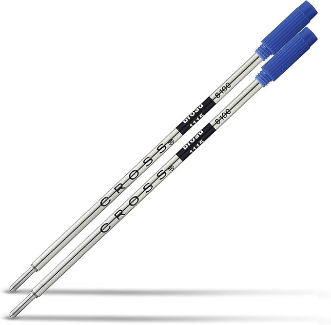 Cross Ballpoint Pen Refill - Blue - Broad - 2-Pack - Refill for Consistent Ink Flow - Quick-Drying &