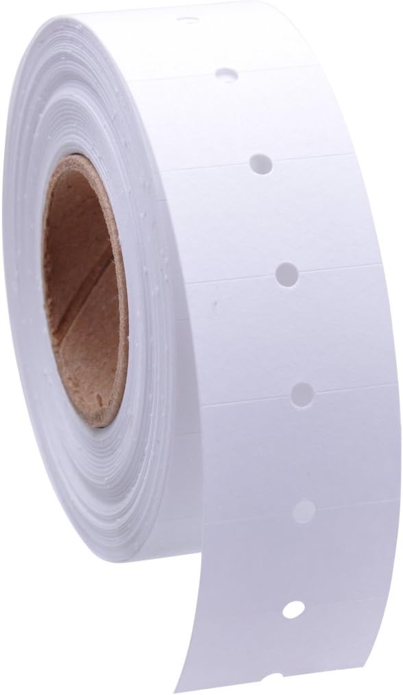 White Removable Labels to fit Towa GS Series/Halmark/Century Price Guns 16 Pack (Free Ink roll Included)