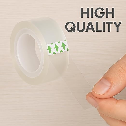 YGM Clear Packing Tape Refills The Office Supplies Fashion Classroom Must Haves School Supplies Packing Tape Dispenser Desk Accessories & workspace Organizers Shipping Tape School Trans Tape (75)