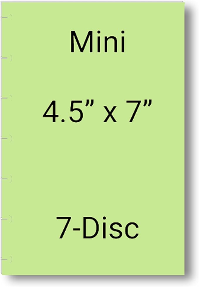 2026 Monthly Planner Calendar Refills for 7,8,9,11 Disc Mini, Classic, Skinny, Junior, Big size Discbound, Happy Planners, Loose-Leaf Inserts, 12 Month (7 Disc Mini, Ocean)