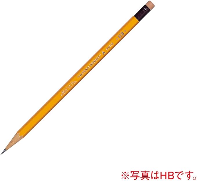 Mitsubishi Pencil 9852 B Pencil with Eraser, 1 Dozen K9852B
