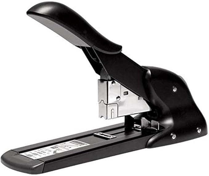 Rapid Fashion HD110 Heavy Duty Stapler, 110 Sheet Capacity, High Volume Stapling, Metal and Plastic, Silver/Orange, 21080815