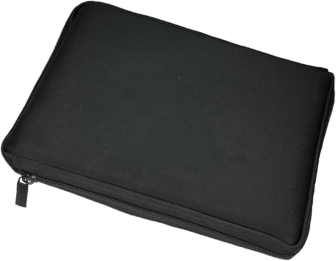 AF-WAN Neoprene Soft bag Book Sleeve bag holder with Zipper, Suitable for Fourth Wing Hardcover Book Protection at Home, Outdoor, and Travel (Black)