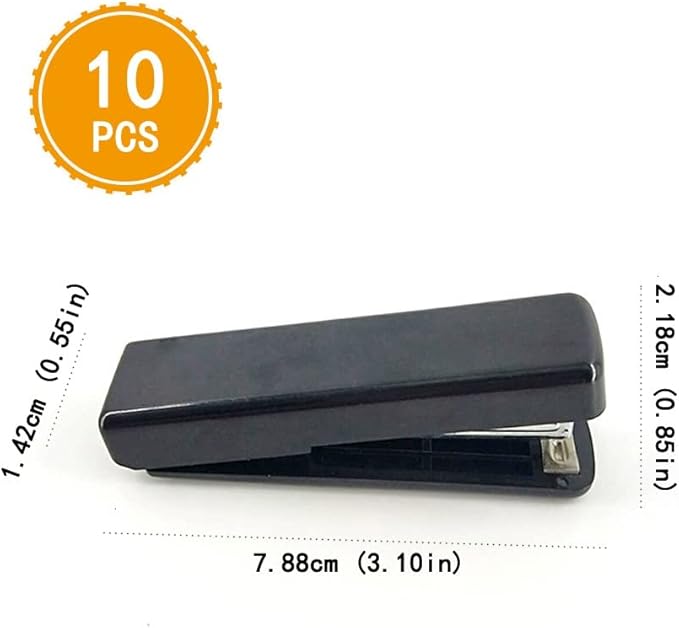 Desk Stapler Desktop Stapler Creative Stapler Micro Stapler Mini Small Stapler Office Student Stationery Gift Suitable for Office Desk Office Binding School Supplies (Color : C)