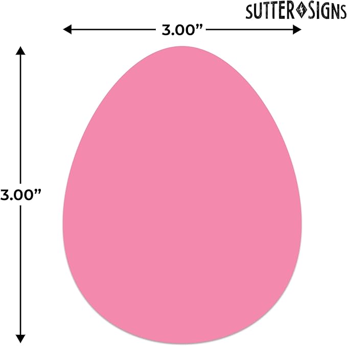 Easter Egg Cutouts 108pcs with Glue Dots | Paper Cut Out Shapes for Bulletin Board, Classroom Door Decor, Teacher Decorations, and Crafts