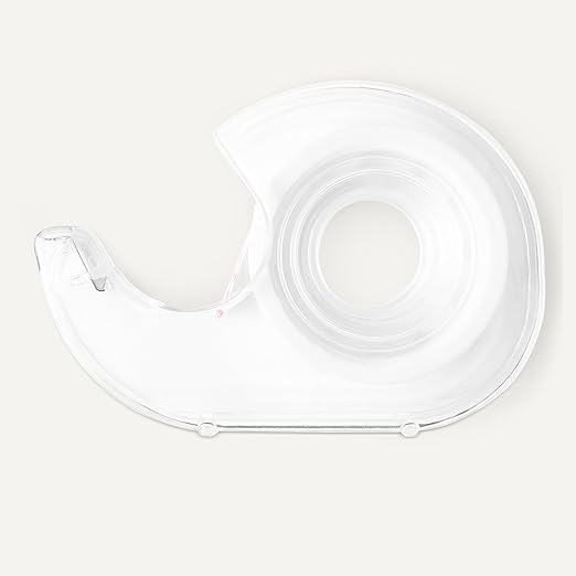 Amazon Basics Matte Finish Invisible Tape with Dispenser, 3/4" x 300" (8.33 Yards), Transparent, 3-Pack