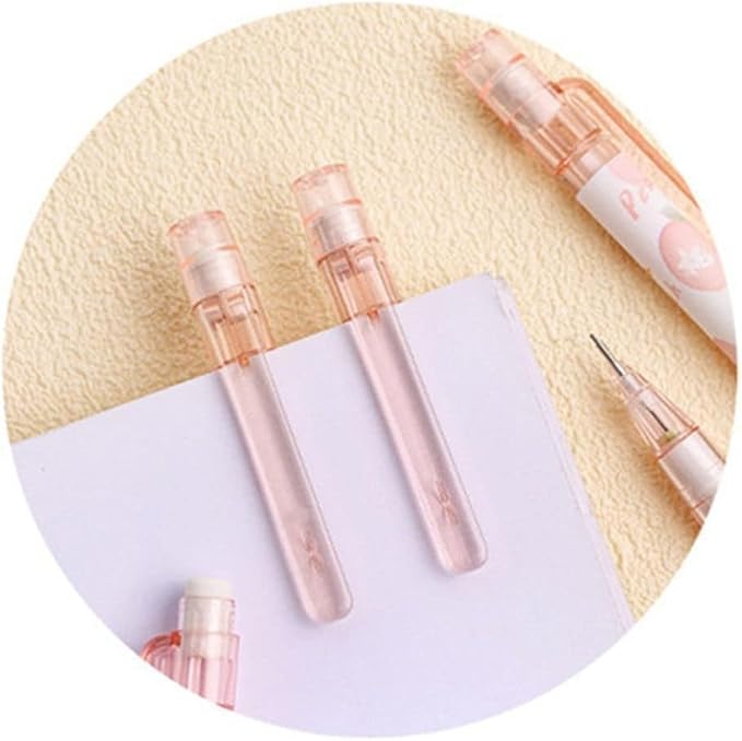 Jowxsx 1Pc Pink Mechanical Pencil 0.5mm Pencil Refill Automatic Pencils Cute Peach Press Automatic Mechanical Stationery School Office Supplies Writing and Correction Supplies
