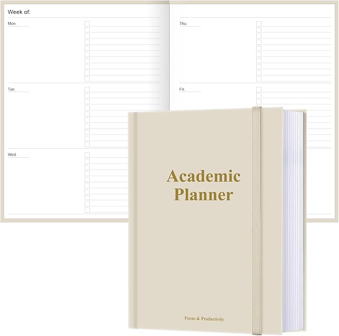 Academic Planner for 2026-2027 or Anytime – 8.5" x 11" Undated Weekly Student Planner For Homeschool, High School, College & Nursing Students, 200 Pages, Green Leaf
