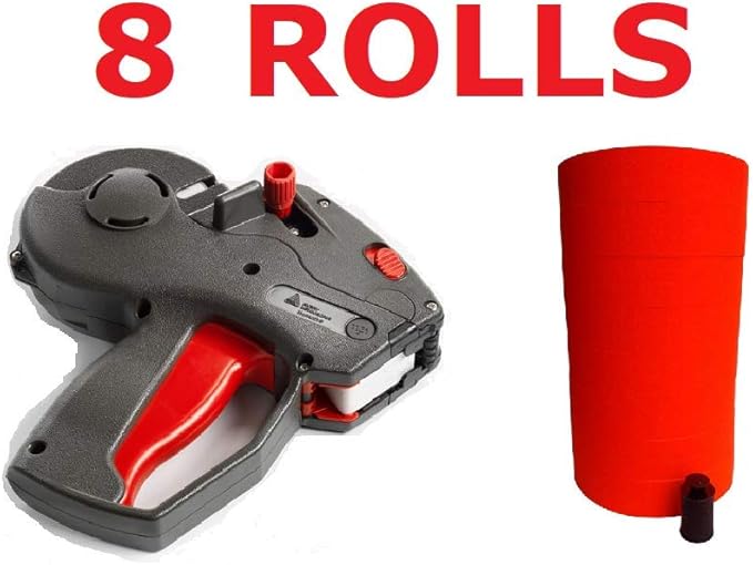Monarch 1131 Price Gun Including Labels (RED, 1 Sleeve 8 Rolls)