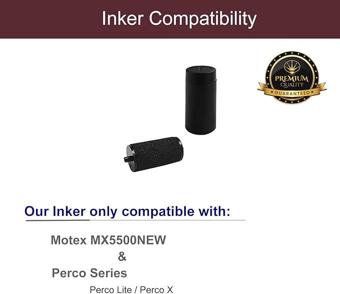 Motex Inkers Ink Rollers, Fits Motex MX-5500, Perco Lite/X, JayCo Pro 1 Line Price and Date Guns (6 Pack)