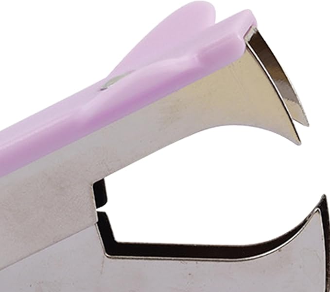 Staples Remover, Professional Efficient Pinch Jaw Ergonomic Design Staples Puller Tool for Office School and Home (Purple)