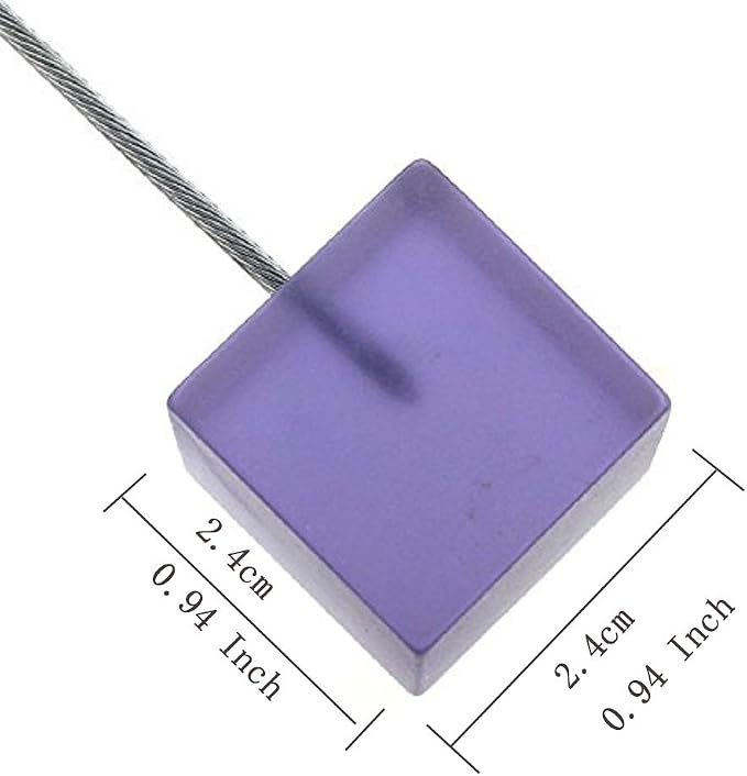 Xiaoyztan Memo Clips Holder,Purple Cube Table Number Holders,Paper Note Clip for Office Home Use, Office Memo Holders, Desk Accessories and Workspace Organizers,Pack of 10