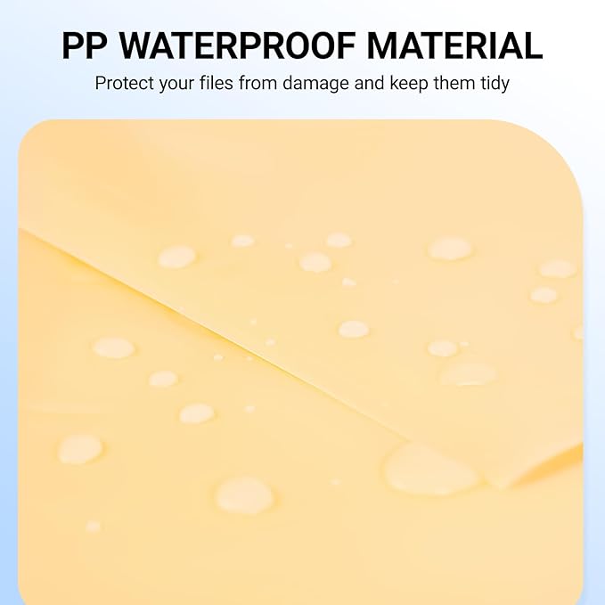 Plastic Hanging File Folders, 36 Pack Manila Hanging Folders，Letter Size with 1/5-Cut Tabs, Strong for Bulk Files, Documents and Paper, Office & Home Filing