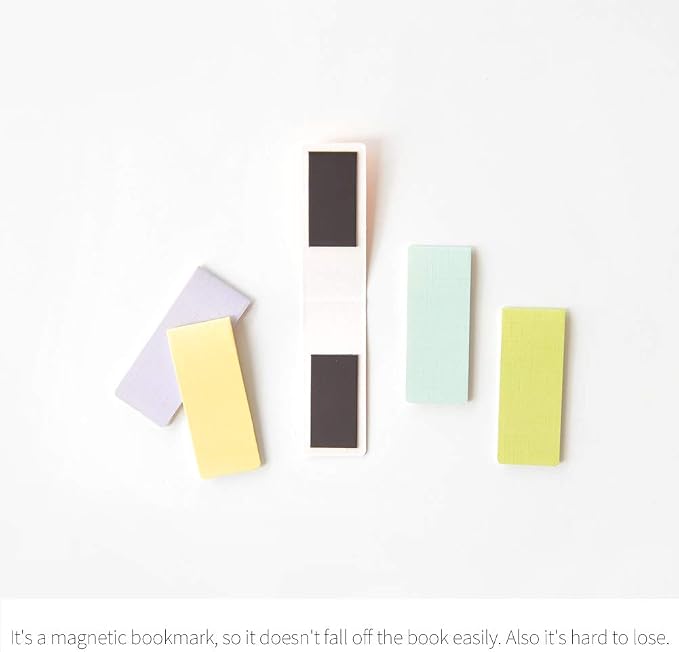 Monolike Magnetic Bookmarks Solid Pastel + Ocean + Misty, 15 Pieces