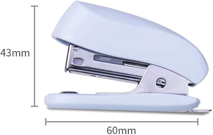 Stapler Mini Desktop Stapler, Blue Stapler, Desktop Stationery, Compact, 12 Hold Pages Paper, Student Supplies (White) Office Stapler (Color : B)