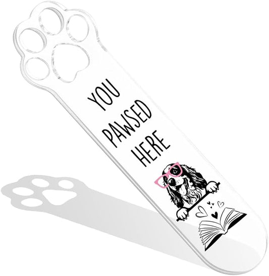 Cocker Dog Lover Gifts, Cocker Dog Bookmark for Book Lovers Bookworm Bookish Nerd Librarian Sister Brother Friend, Cute Funny Bookmarks for Women, Book Club Gifts for Reader Pet Owner-LDS09