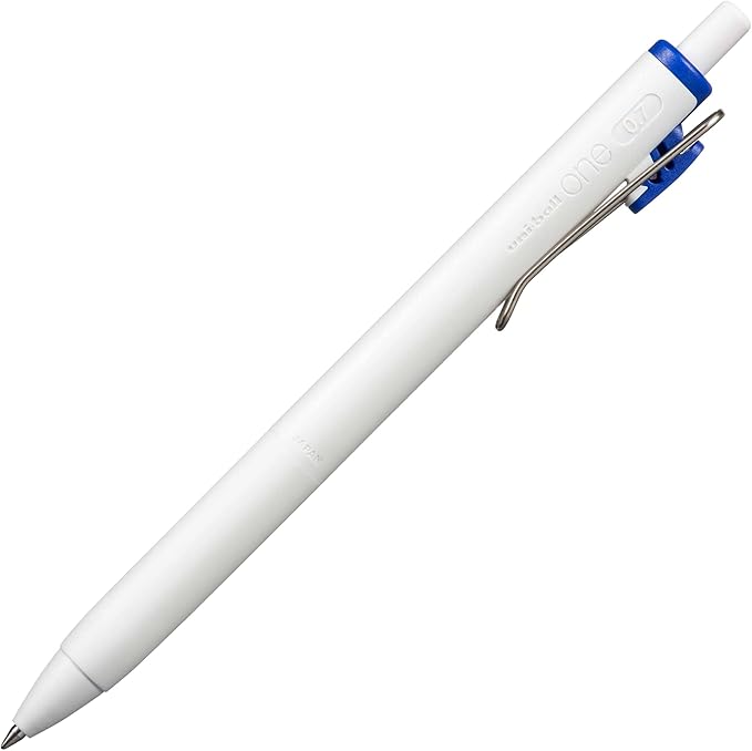 uniball one Retractable Gel Pens, Medium Point (0.7mm), Blue Ink, 12 Pack