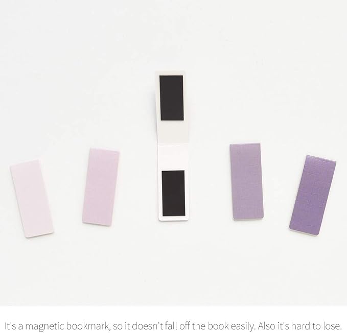 Monolike Magnetic Bookmarks Lavender + Emerald, 10 Pieces